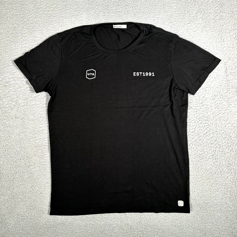 Marine Layer Shirt Mens Small Black Supima Cotton Blend Soft Casual Made in USA